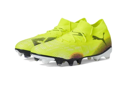 Женские кроссовки PUMA Future 8 Match Firm, Artificial Ground Soccer Cleats yellow alert-puma aged silver-sun struck