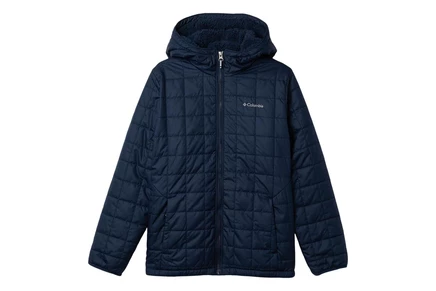 Детская куртка Columbia Rugged Ridge II с шерпой, темно-синяя