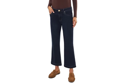 Джинсы KUT from the Kloth Kelsey High-Rise Kick Flare with Wide Hem in Patience/Euro Base Wash