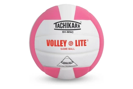 Детский мяч Tachikara Volley-Lite, розово-белый