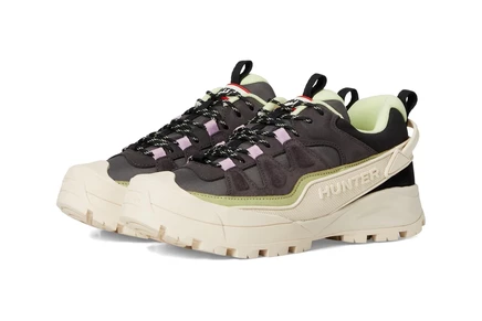 Женские кроссовки Hunter Nicia black/white suede multi