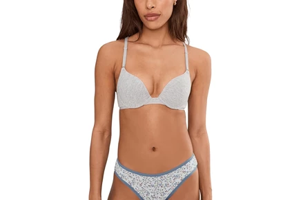 Женский бюстгальтер Natori Bliss Cotton, серый меланж