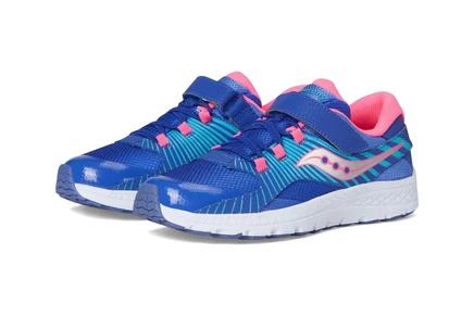 Мужские кроссовки Saucony Kids Velocer A/C (Little Kid/Big Kid) blue/turquoise/pink