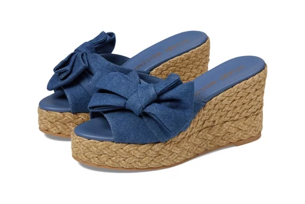 Туфли Stuart Weitzman Loveknot Espadrille Wedge Slide