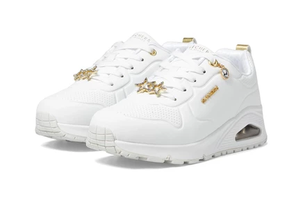 Детские кроссовки Skechers Uno Gen1, бело-золотые