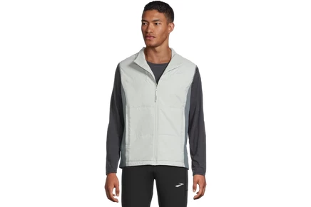 Мужская жилетка Brooks Shield Hybrid Vest 3.0, дымчато-серая