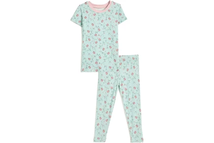Детская пижама Kickee Pants Kids, голубая с принтом
