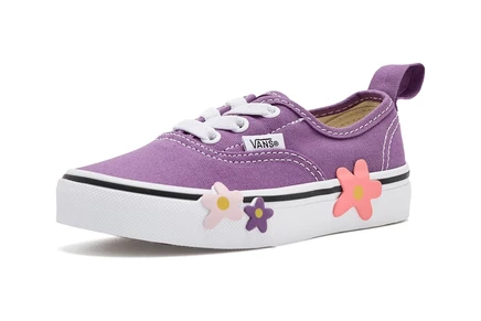 Детские кеды Vans Authentic Elastic Lace, пурпурные
