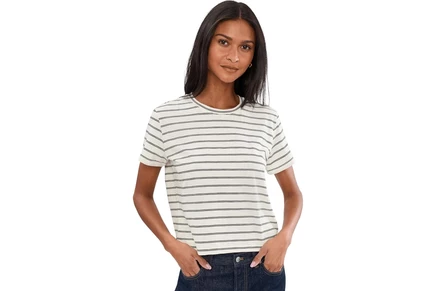 Женская футболка Madewell Bella Slub Tee Stripe