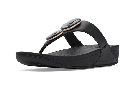 Туфли FitFlop Lulu Marbled-Stone Toe-Post Sandals