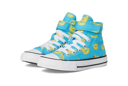 Converse Kids Chuck Taylor All Star Pool Float Easy-On (Little Kid) gnarly blue/dandy lion/white