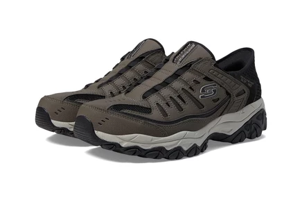 Треккинговые ботинки SKECHERS Afterburn M. Fit Ridgeburn Hands Free Slip-Ins