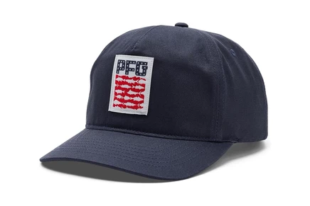 Унисекс кепка Columbia PFG Creel Snap Back, темно-синяя/американа