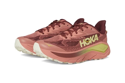 Женские кроссовки Hoka Challenger 8, пудровые/тёмно‑кедровые