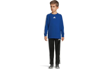 Детский комплект adidas Kids 3S Raglan из хлопка: реглан и брюки, синий