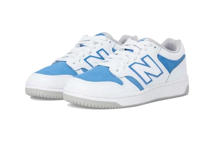 New Balance Kids 480 (Big Kid) white/sea stone