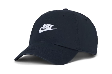 Унисекс кепка Nike Club Unstructured Futura Wash, черно-белая
