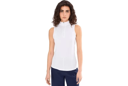 Женская поло Callaway Sleeveless Rib Play, белая