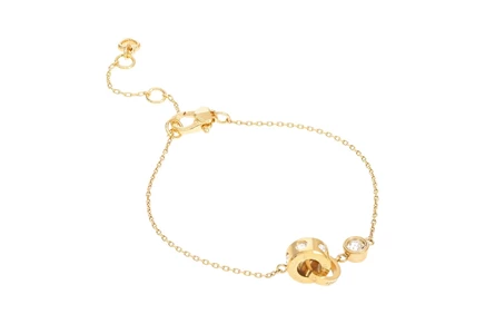Унисекс браслет Kate Spade New York Set In Stone, золотистый/прозрачный