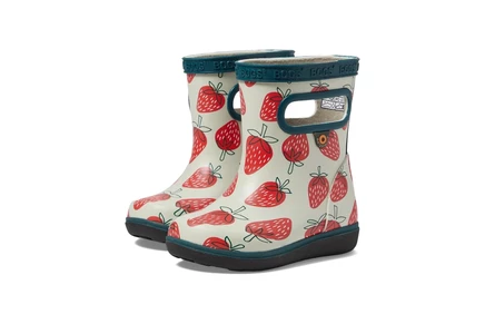 Детские резиновые сапоги Bogs Kids Skipper II Strawberries, зеленые