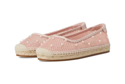 Женские балетки Kate Spade Pearl Fishnet, розовые
