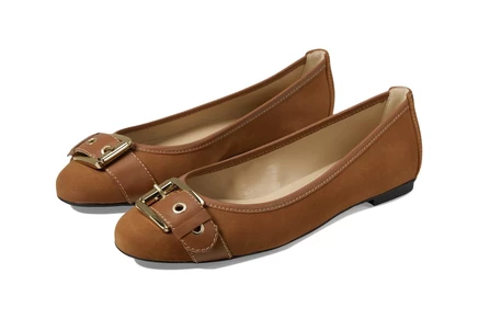 French Sole Ditto cognac suede