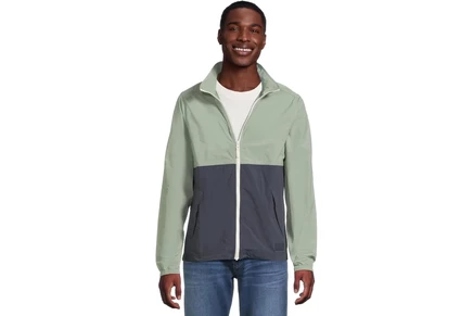 L.L.Bean Light and Airy Windbreaker faded sage/carbon navy