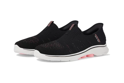 Женские кроссовки SKECHERS Performance Go Walk 7 City Lights Hands Free Slip-Ins black/multi
