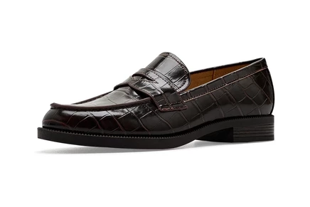 Nine West Berg dark brown croco