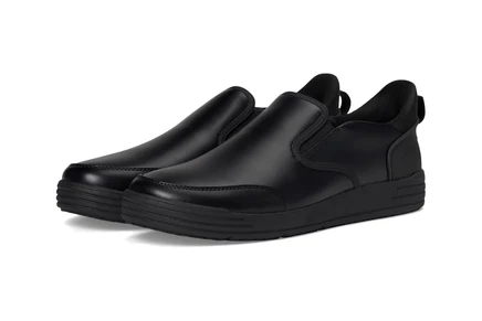 Мужские кроссовки Nunn Bush KORE CITY Work EZ Slip-Resistant Slip-On Athletic Inspired Hands Free Loafers