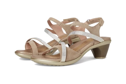 Naot Innovate almond suede/clear rhinestones