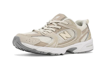 Детские кроссовки new balance 530 bungee, бежево-серые
