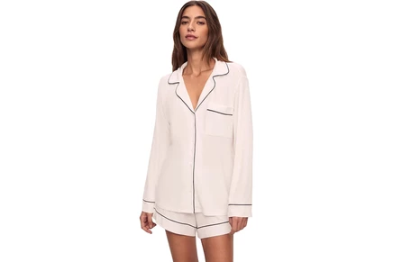 Пижама Eberjey Gisele Long Sleeve Top & Short PJ Set