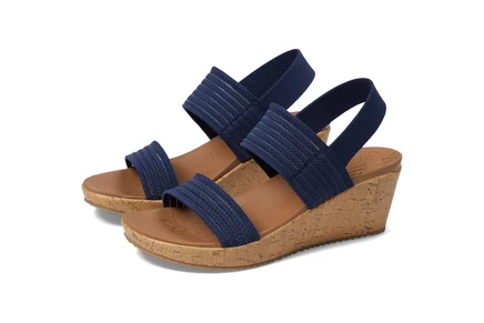 Женские босоножки Skechers Beverlee Sheer Luck, темно-синие