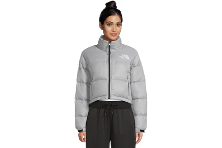 Женская пуховая куртка The North Face Nuptse Short, синяя
