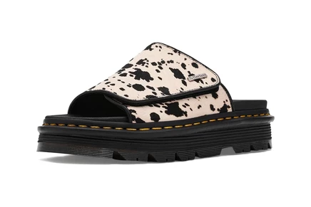 Унисекс сандалии Dr Martens Zebzag Slides кремово-черные