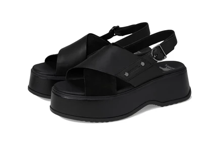 SOREL Dayspring Crisscross Sandals black/black