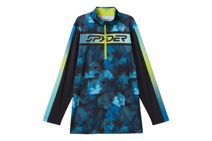 Детский пуловер Spyder Jacobs 1/2 Zip, кобальтовый камуфляж