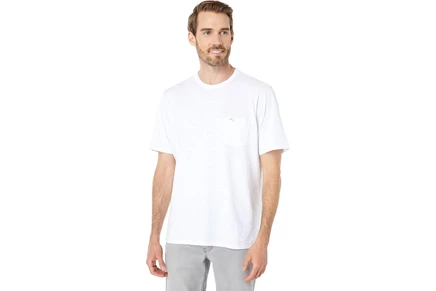 Мужская рубашка Tommy Bahama Bali Beach Crew Short Sleeve white