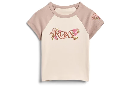 Детская футболка Roxy Kids Bouquet, кремовая