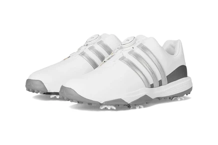 Детские кроссовки Adidas Golf Tour360 Boa 24, бело-серые