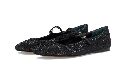 Женские балетки Dolce Vita Reyes Crystal, черный металлик