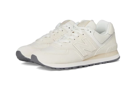 Женские кроссовки New Balance 574, бежево-белые