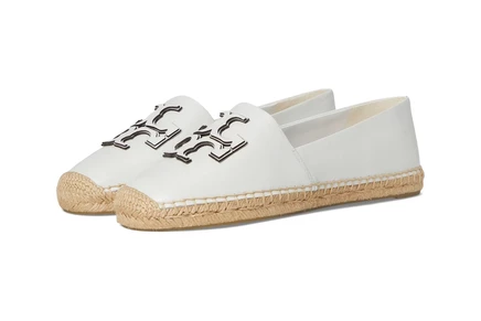 Женские эспадрильи Tory Burch Ines кожаные, белые