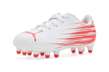 Детские футбольные бутсы Puma Attacanto II, бело-красные
