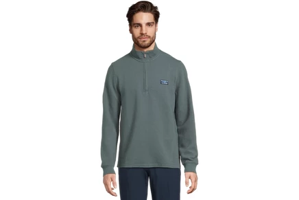 Толстовка L.L.Bean Lakewashed Double-Knit Quarter-Zip Long Sleeve