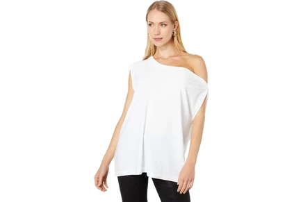 Женский топ Norma Kamali Drop Shoulder, белый