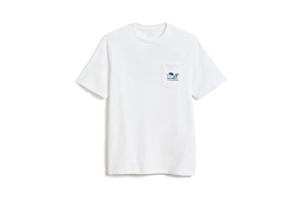 Детская футболка Vineyard Vines Kids Baseball Whale, белая
