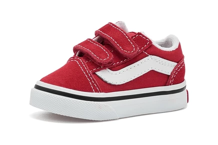 Детские кроссовки Vans Old Skool V, красно-белые