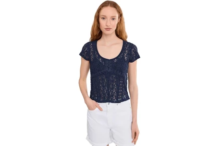 Free People Claro Short Sleeve Tee